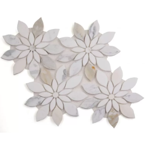 Daisy Bloom Calacatta - marble tile
